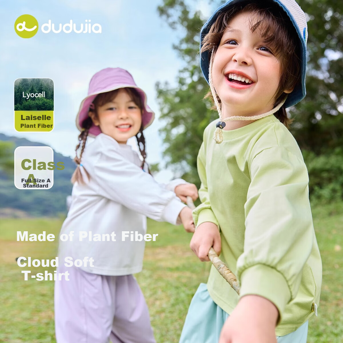 Dudu Home Children's T-shirt Spring Breathable Boys' Long Sleeve Spring Clothing Girls' Bottoming Shirt Stylish Baby Children's Clothing Milky White 100