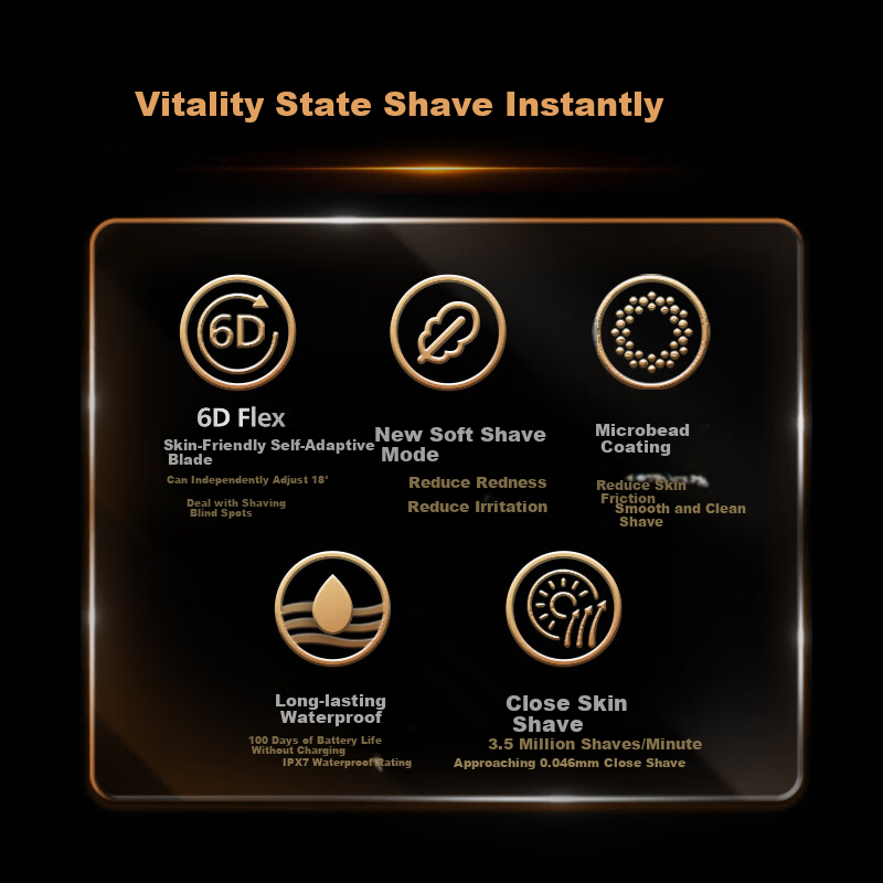 PHILIPS Electric Shaver Series 3 Turbo PRO Shaver 【Year of the Snake New Product】 Wind Racing Shaving 6D Floating Blade Head Birthday Gift for Boyfriend