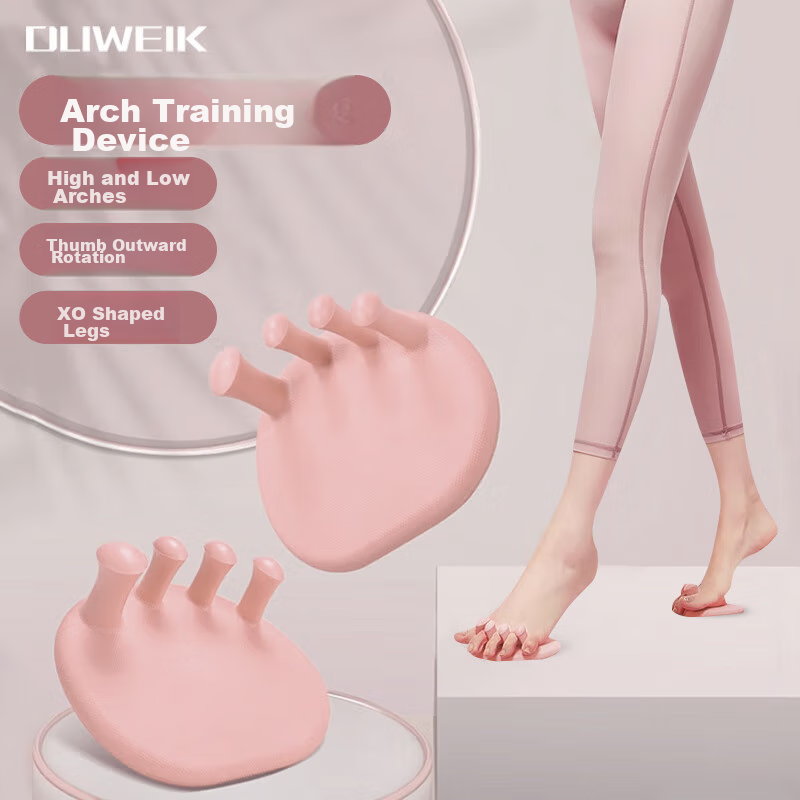 Duweike, Foot Arch Trainer, Leg Shaping, Toe Outward And Flat Foot Correction, Arch Collapse, One Pair, Pink