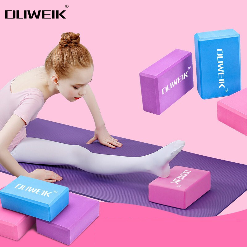 Duweike Yoga Block, High-Density EVA Eco-Friendly, for Yoga Beginners, Dance Practice, Auxiliary Equipment, Foam Block, Blue