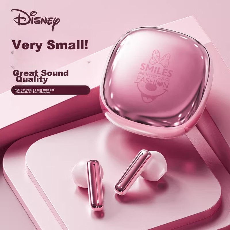 Disney Wireless Bluetooth Earphones, Semi-In Style, for Women, Stylish, Birthday Gift for Girls, Business Travel, Smart Noise Reduction, DN18 Minnie