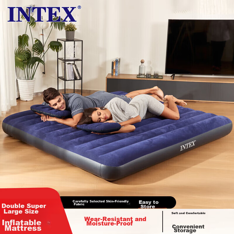 INTEX Automatic Inflatable Bed Tent, Inflatable Mattress, Outdoor Camping Mat, Double Air Bed, Travel Home Nap Folding Bed