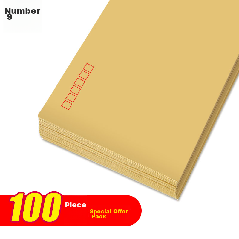 [Lowest Price Online] SIMAA 100 Sheets C4-9 Kraft Paper Envelopes, A4 Envelopes Document Folders, Standard Postal Envelopes for Invoices And Paychecks, 324*229mm, 6582