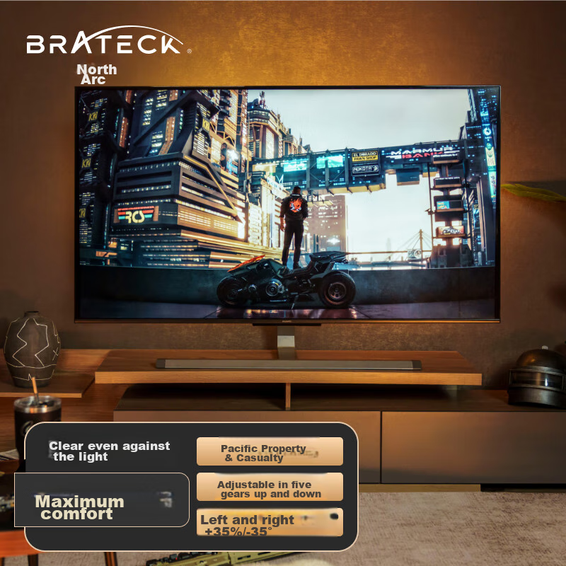 Brateck (43-75 Inch) 65 TV Stand, 55 TV Wall Mount, TV Bracket, TV Stand, Sony, Xiaomi, Hisense, TCL, Leiniao, Skyworth FC500