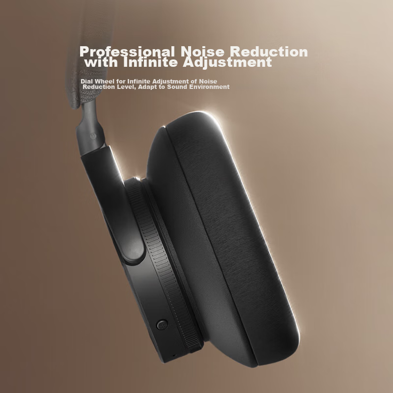 B&O Beoplay H95 Over-Ear Bluetooth Wireless Headphones, Active Noise Cancellation Music Headset, Danish Bo Gaming Headphones, Holiday Gift, Black