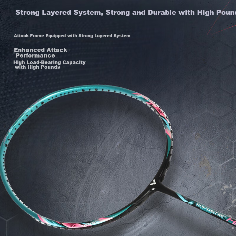 VICTORVICTOR Badminton Racket TK-HMR PRO 4U (Strung, 24 lbs)