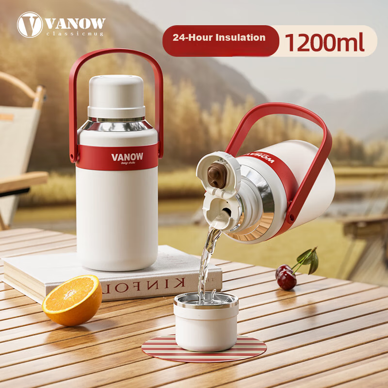 Vanow Kids Insulated Water Bottle, Large Capacity, for Men, Women, Infants, Toddlers, 316 Stainless Steel, Portable, Student Cup, for Home And Office Use