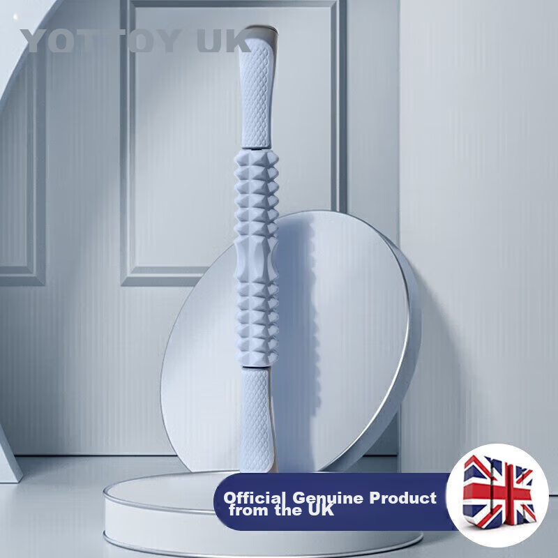 Yottoy Massage Stick Roller, for Calf Muscle Fascia Relaxation, Deep Tissue Massage, Langya Massage Device, Dream Blue