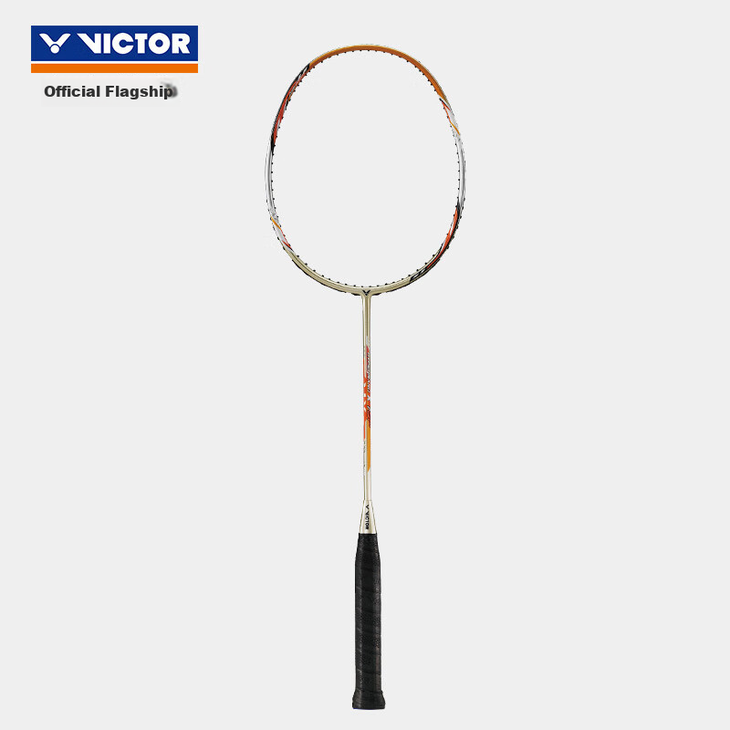 VICTOR Badminton Racket, Single Racket, Lightweight, Full Carbon, Training And Advanced, Nano 7 Upgraded Version HX-7SP, Champagne Gold