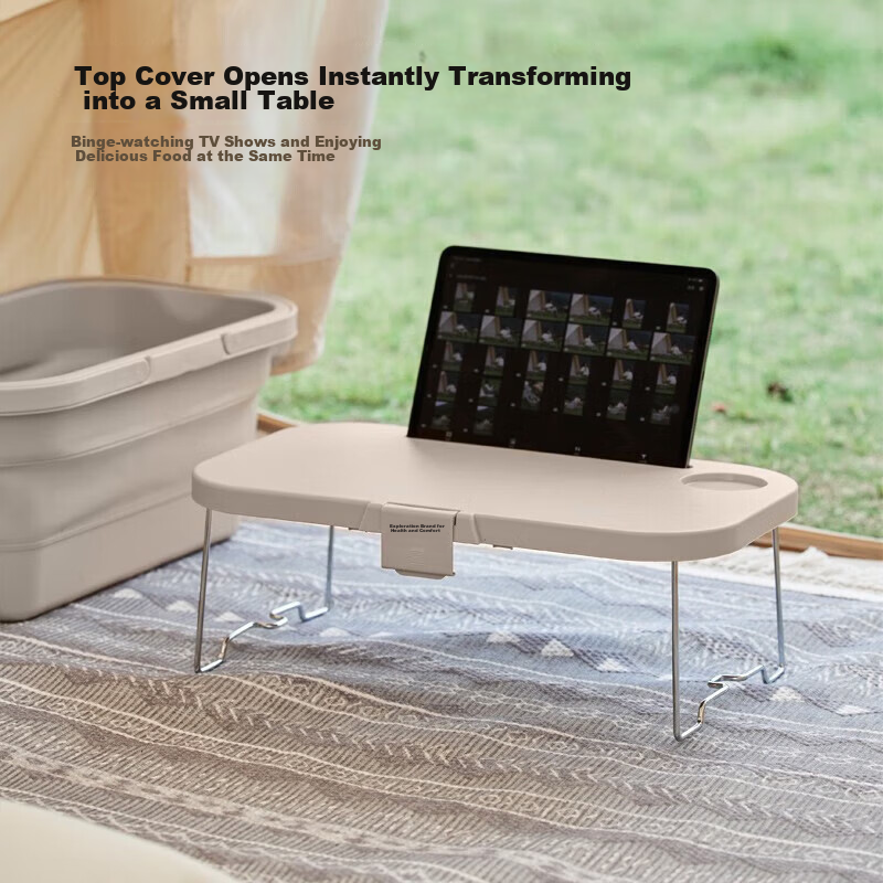 TANXIANZHE Explorer Storage Box, Picnic Basket, Outdoor Camping Foldable Cooking Basket, Spring Outing Handheld Basket, Picnic Basket