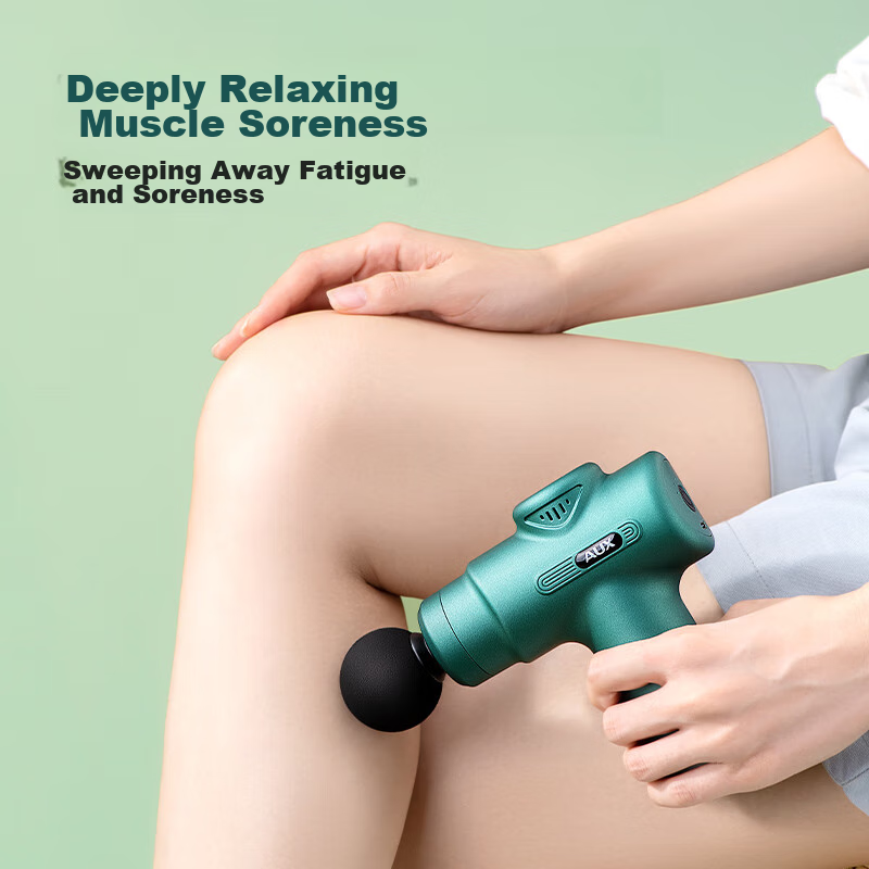 AUX Mini Massage Gun for Fascia Relaxation, Neck, Calf, And Shoulder Massage, Portable Sports Mini Massage Device