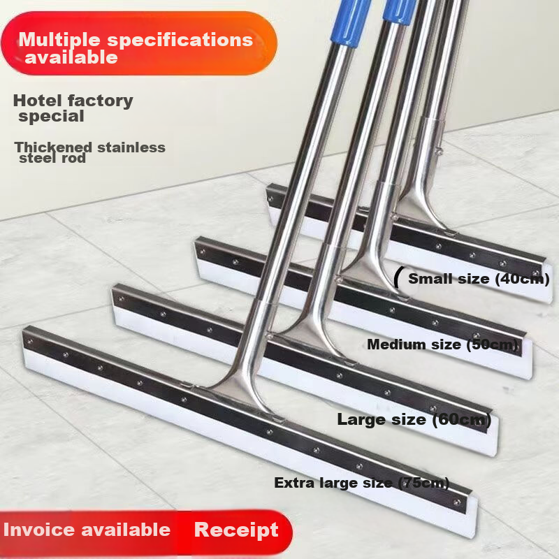 Aoida Floor Scraper, 40cm Large Silicone Mop for Home Use, Bathroom Floor Scraper, Hotel Floor Scraper, Floor Cleaning Tool