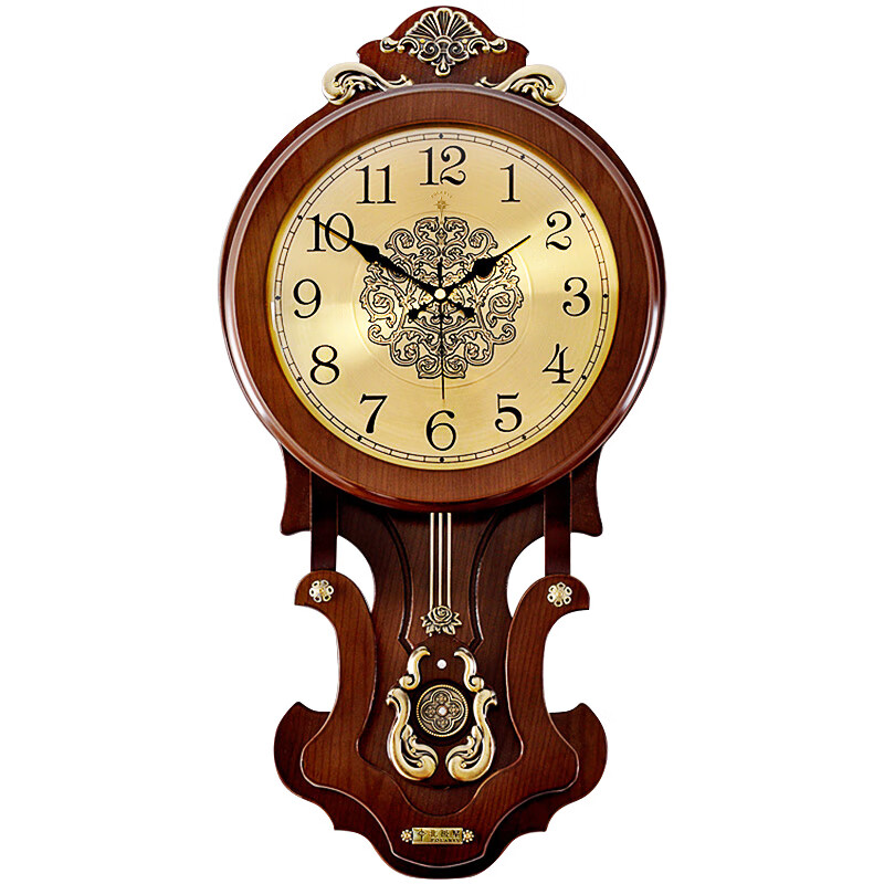 Polaris Wall Clock, Creative Quartz Clock for Living Room, Vintage Clock for Bedroom, Wooden Artistic Wall Clock, 62cm