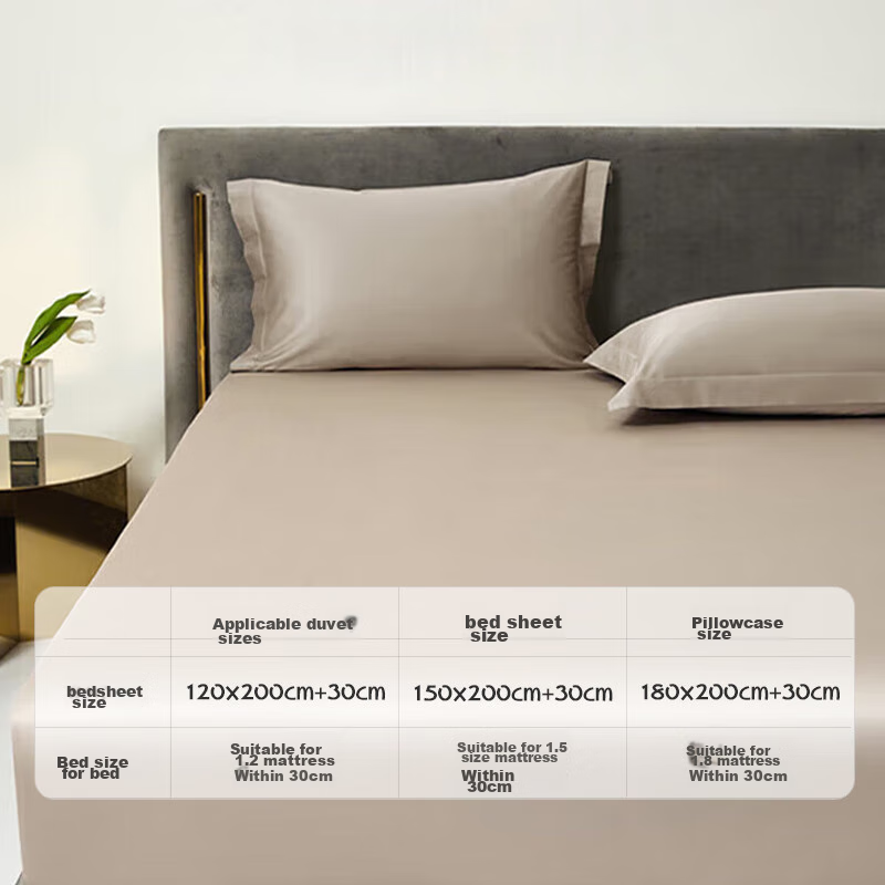 Chao Ge [Class A 3A Antibacterial] 100S Xinjiang Long-Staple Cotton Fitted Sheet, All-Season Pure Cotton Double Bed Sheet, Single Piece