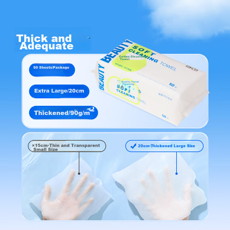 Beautyblend Extractable Cleansing Towel Pearl Pattern 90g