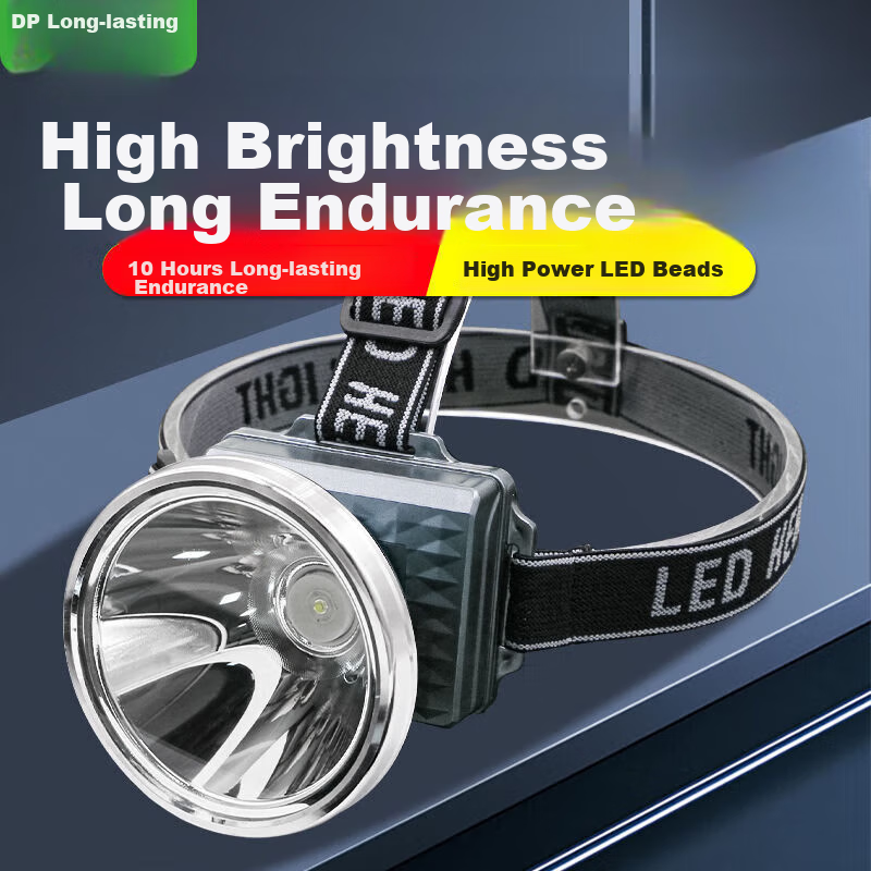 DP Jiu Liang (Duration Power) Headlamp, High Brightness, Long Battery Life, Head-Mounted Flashlight, Night Fishing Light, Work Mining Lamp, Outdoor Fishing Emergency Light - 7248