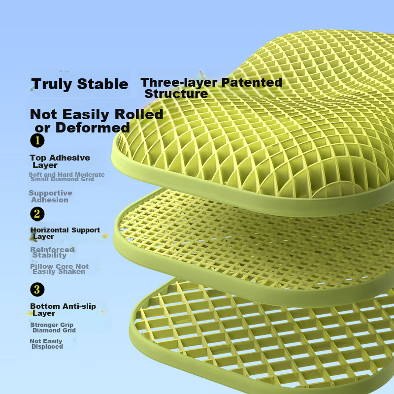 8H Pillow, Pressure-Free TPE Pillow, Sleep Cervical Pillow, Butterfly-Shaped Rebound, Washable, Ergonomic Grid Pillow, TP4