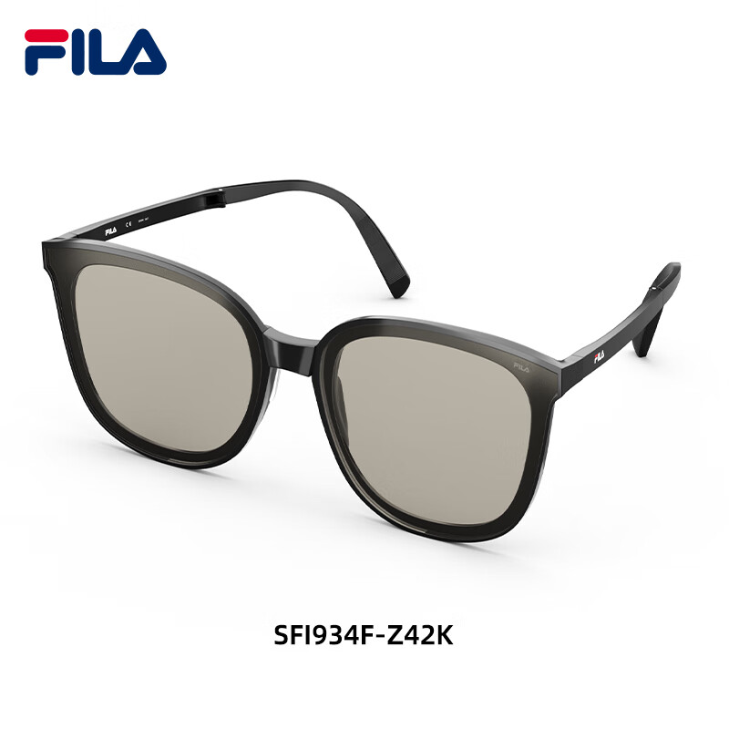 FILA Foldable TR Lightweight Sunglasses Men's Anti-UV Sun Glasses Women 934 Milk Tea Grey