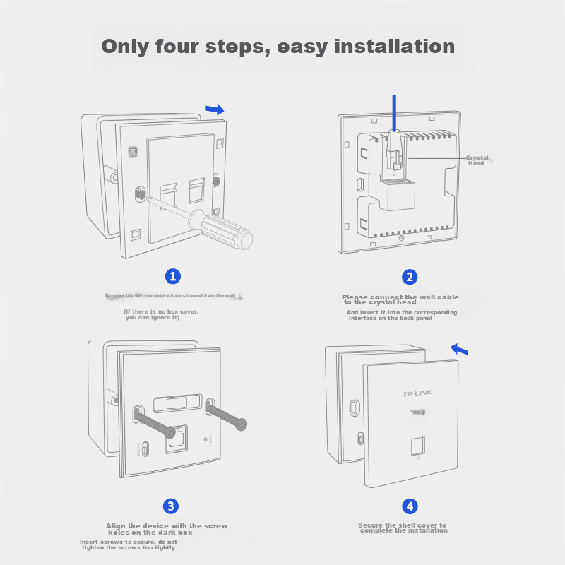 TP-LINK AX1500 Dual-Band Gigabit Whole-House WiFi 6 Panel AP Router, POE Power Supply, AC Management, TL-XAP1502GI Thin Champagne Gold (Square) Easy-Expand Version