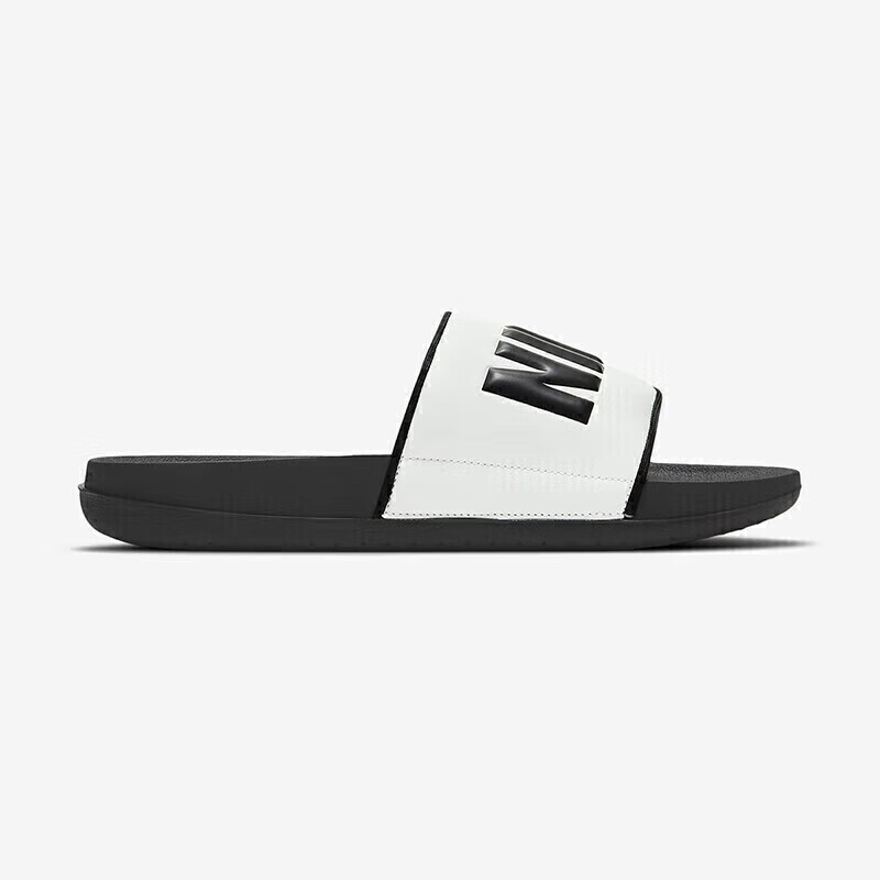 Nike Unisex Slides, OFFCOURTSLIDE Sneakers, BQ4632-011, White And Black, Size 38
