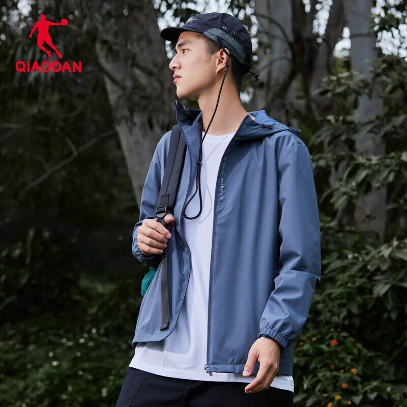 Jordan Men's 2025 Spring Hooded Jacket Outdoor Waterproof Windbreaker Men's Outdoor Sports Climbing Jacket