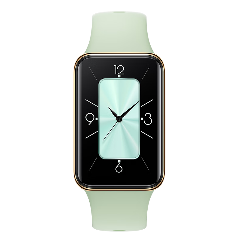 HONOR Band 10 Standard Edition Mint Green Smart Bracelet Thin and Light Dual Curved Surface Health Morning Report Heart Rate Blood Oxygen Monitoring Sports Bracelet Gift for Boyfriend