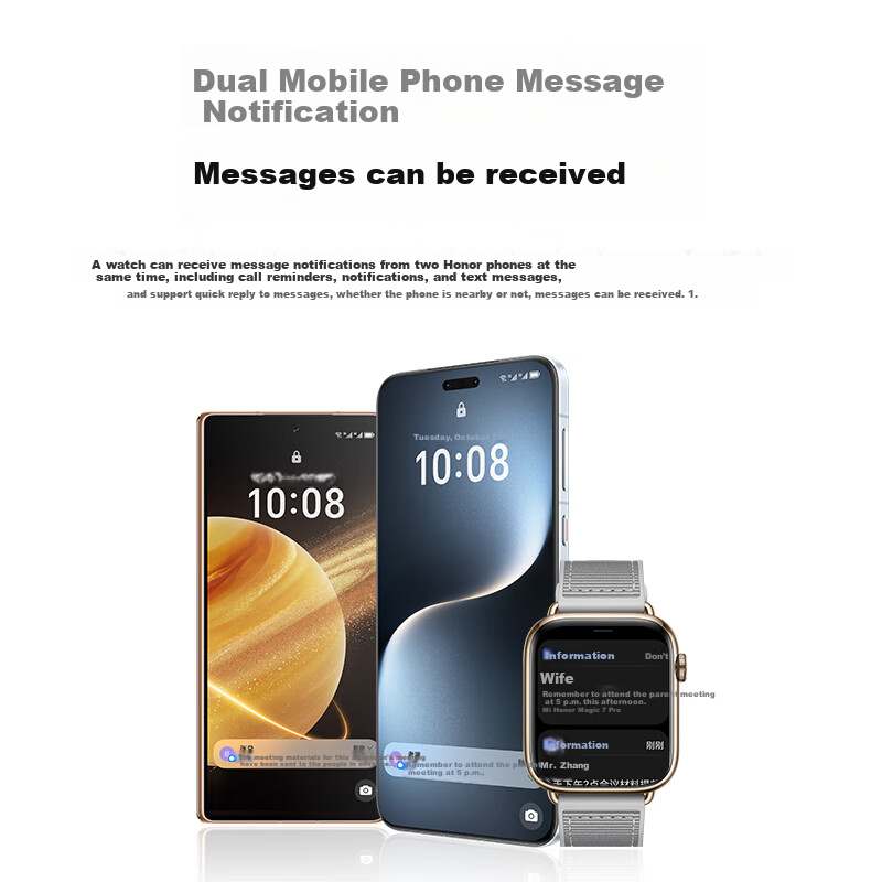 HONOR Watch 5 with HONOR ArcticStar Positioning System | One-Click Health Check on Wrist | 10-Day eSIM Ultra-Long Battery Life Moonlight Grey