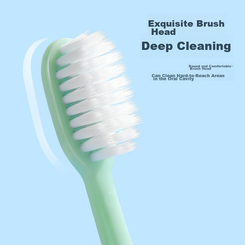 FROG Soft Bristle Adult Toothbrush, 339 Series, Gum Protection, Fine Bristles, Small Brush Head, Family Set, 5 Pieces