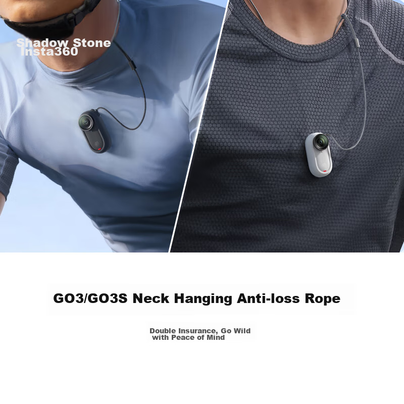 Insta360 GO 3/GO 3S Neck Strap Anti-Loss Cord (Black)