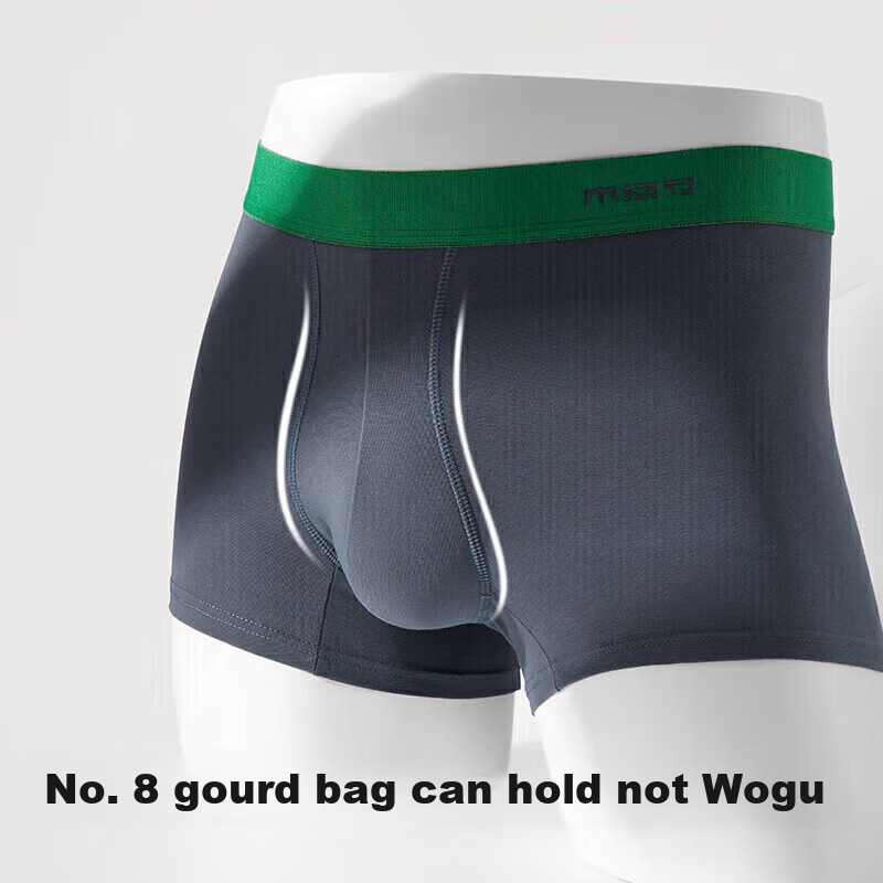 Youkeshu Men's Underwear, Pure Cotton, Antibacterial Crotch, Breathable, High-Elasticity, Comfortable, Combed Cotton, Boxer Briefs, Large Size, Men's Shorts