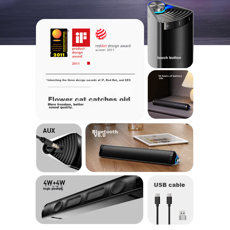 Edifier M16 Pro Desktop Portable Speaker, Bluetooth Speaker, Computer Speaker, Compatible with Laptops, Titanium Gray