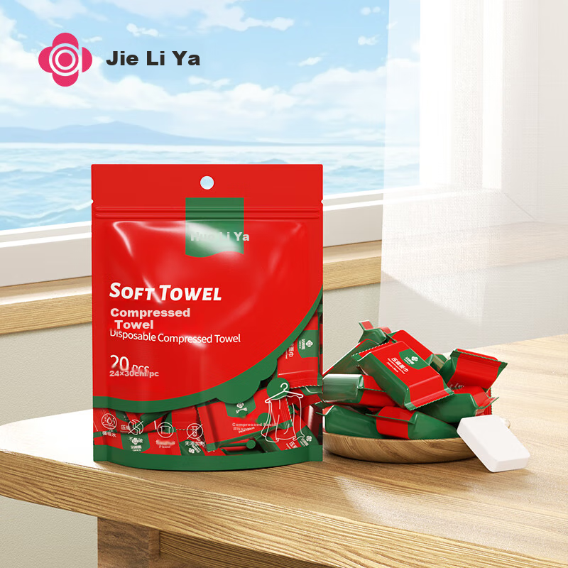 Grace Travel Compressed Towels Disposable Face Towels Thickened and Enlarged Facial Wipes Portable Pack 24*30cm*40pcs