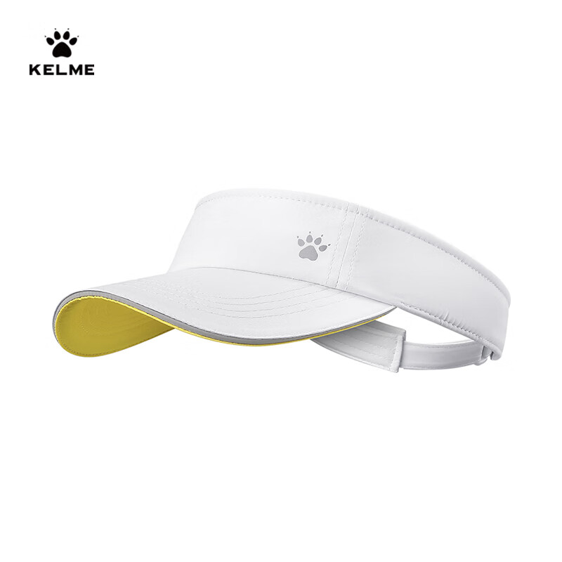 KELME Sports Visor, Sun Protection Hat, Marathon Running Cap, Sun Hat, Baseball Cap, White