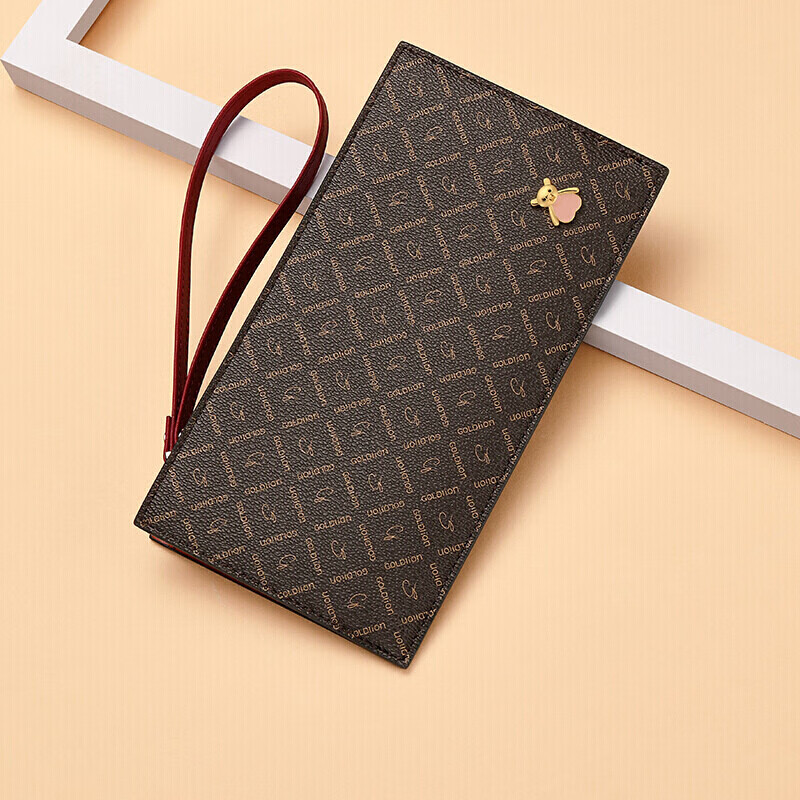 Goldlion Ladies' Handbag, Vintage Elegant Printed Clutch Purse, Birthday Gift for Mom, Wife, Girlfriend