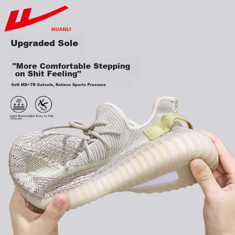 Warrior Official Men's and Women's Shoes Spring/Summer 2025 New Couple Coconut Casual Shoes All-match Mesh Breathable Sports Shoes Men