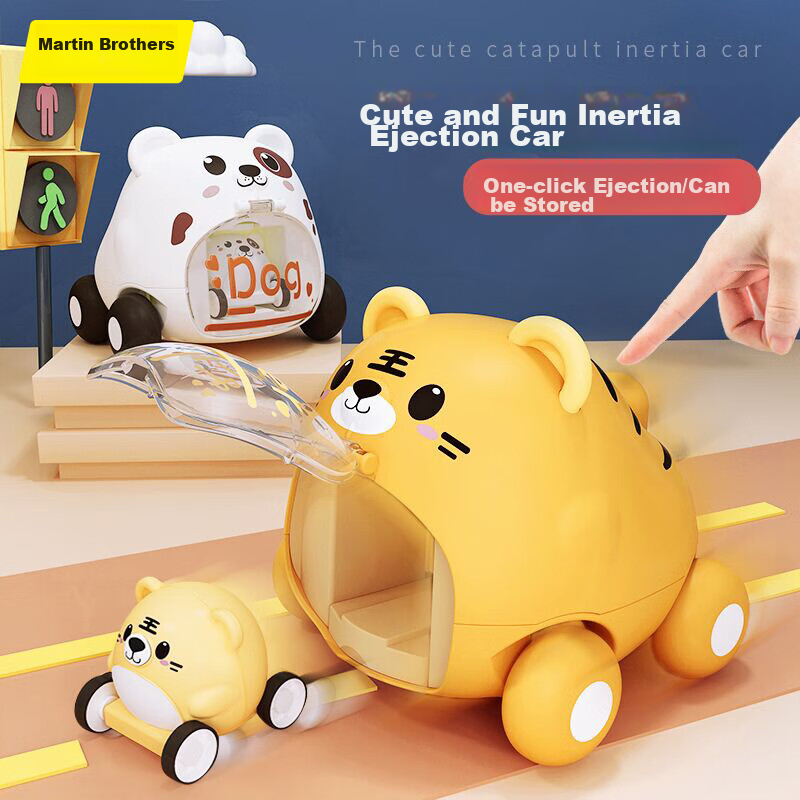 Martin Brothers Inertia Ejection Car Children's Toy, Baby Pull-Back Car Toy for Boys And Girls