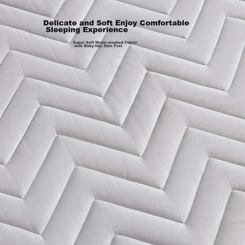 Luolai Home Textiles Mattress Pad, Antibacterial And Anti-Mite, for Single Or Double Beds, Bedding, Gray, 1.8-Meter Bed