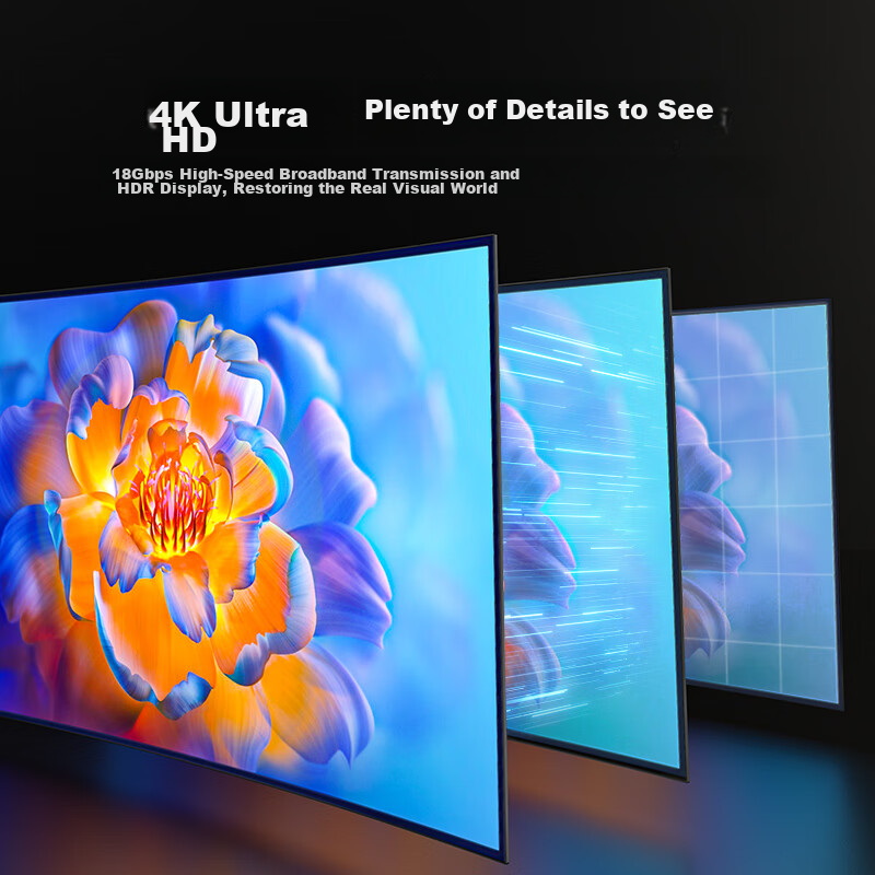 Shanze Fiber Optic HDMI Cable 2.0 Version, 4K 60Hz, Audiophile-Grade High-Definition Cable, 3D Video Cable, for Computer, TV, Set-Top Box, Projector, Monitor, Engineering Decoration Connection Cable,