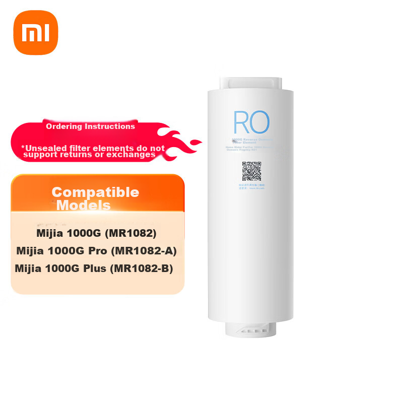 Mijia Water Purifier 1000G Reverse Osmosis Filter Cartridge RO1, Suitable for Mijia Water Purifier 1000G/1000G Plus/1000G Pro, Model YM3613-1000G