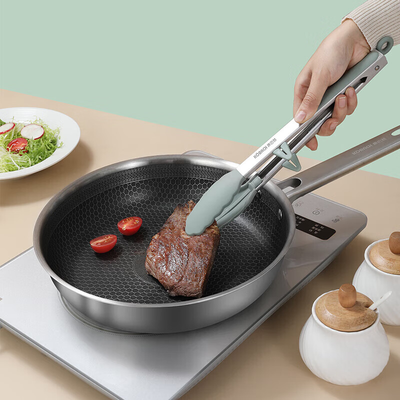 Kangbahe Kangbahe Silicone Food Tongs, Heat-Resistant, for Kitchen, Barbecue, Deep-Frying, Steak, Stir-Frying, Skewer, Bread, And Food Clamps