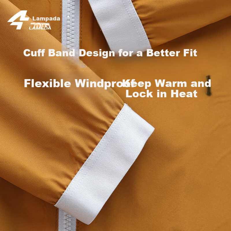 Lanpada Men's Lightweight Windproof Cycling Jacket Waterproof Breathable Road Bike Cold Lock Oak Yellow XL