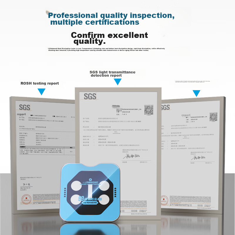 Mr. Blue Gorilla Lens Protector for Huawei Mate60RS, Mate60RS Pro Rear Camera Protection Film, 99AR High-Definition Anti-Scratch Anti-Glare Tempered Glass Film