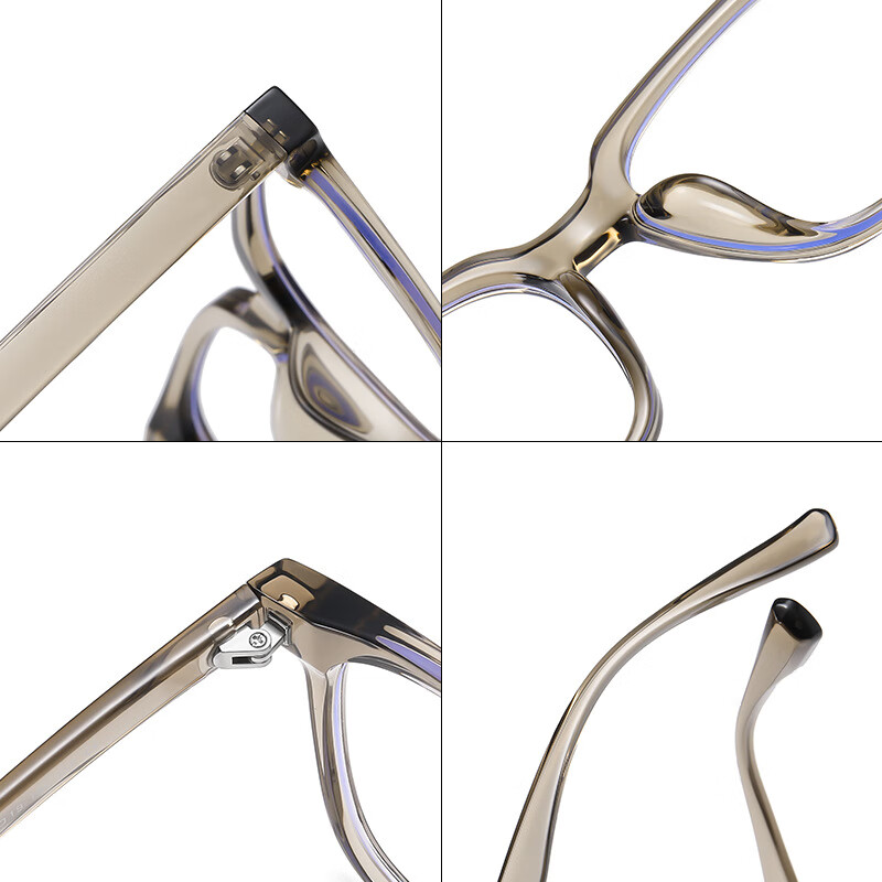 Shen Niao 219 Blue Light Blocking Glasses, Plain Style, Korean Fashion, Trendy Eyeglass Frames, Instagram Style, Anti-Radiation Glasses, Glossy Black Frame