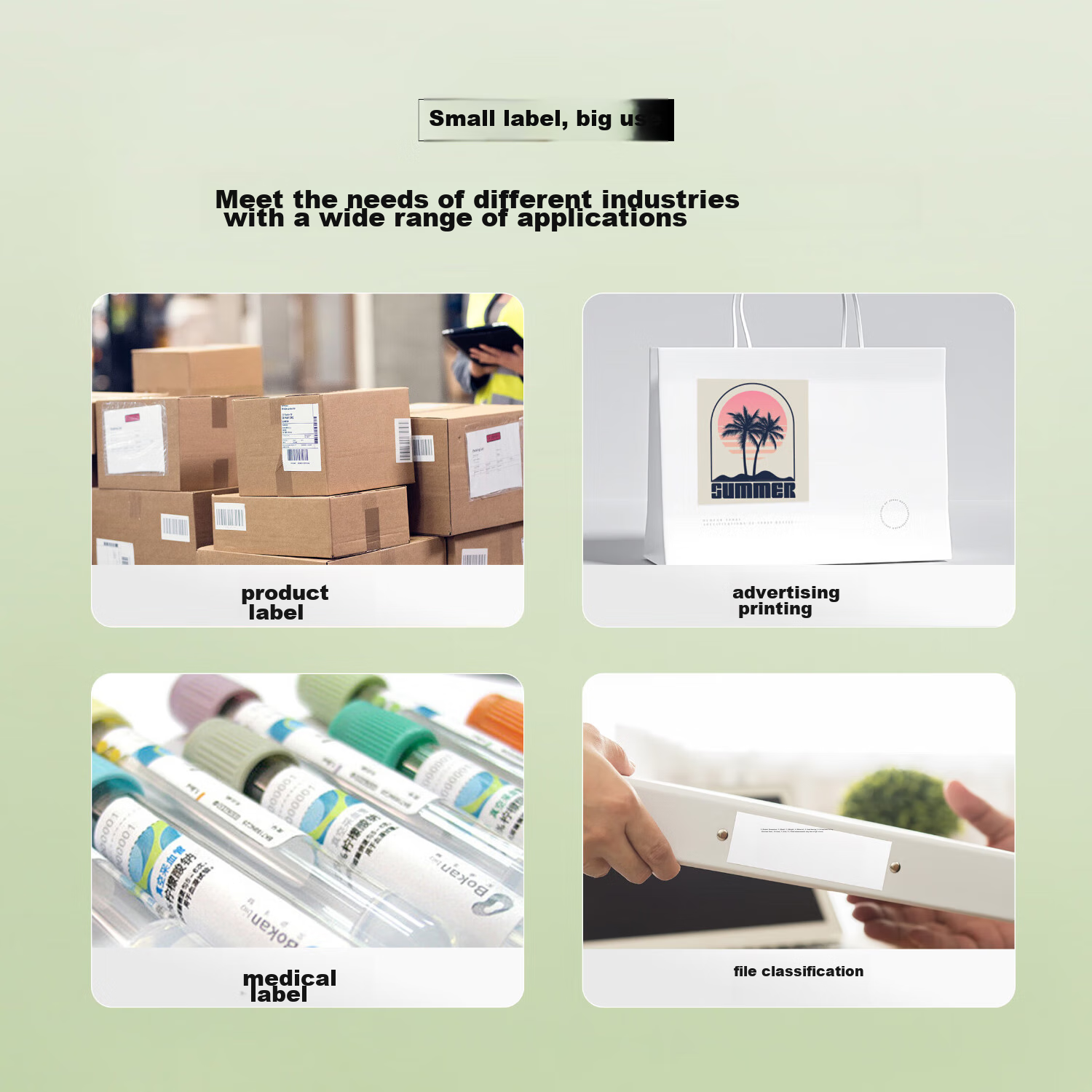 TANGO A4 Self-Adhesive Printing Paper with Backing, Sticker Paper, Label Paper, Glossy Coated Paper Stickers, Non-Adhesive Name Tags, Smooth Surface Label Paper, 80 Sheets/Box