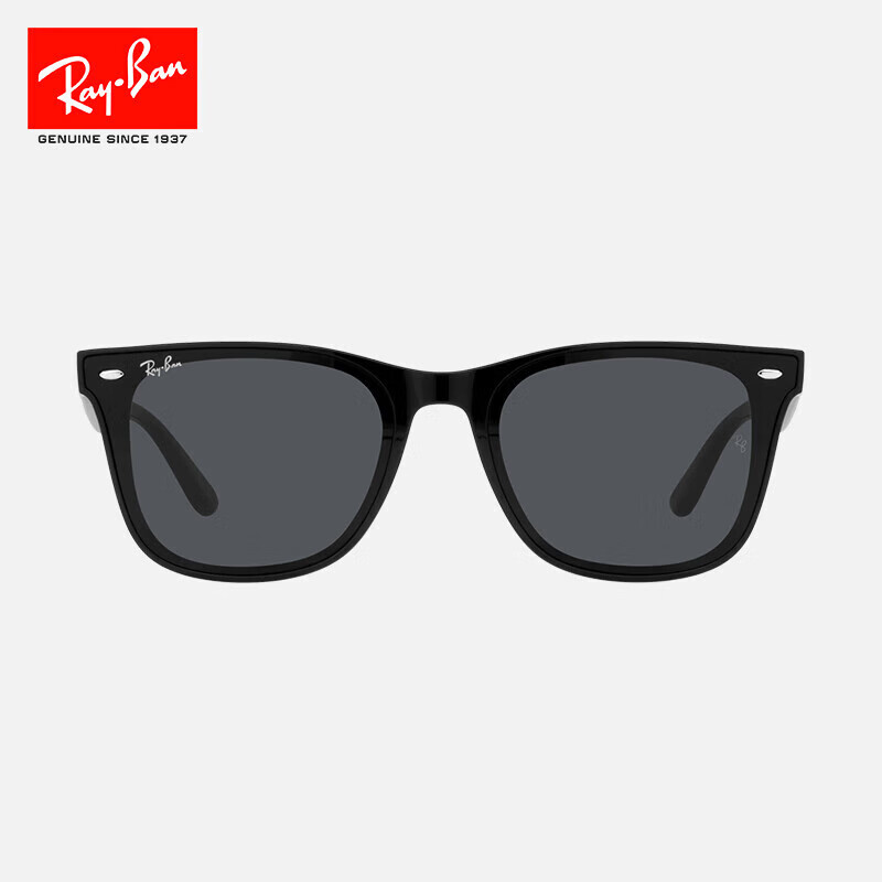 RayBan Fashion Square Sunglasses, Large Frame, Face-Slimming, High-Value Eyewear, Summer Outdoor UV Protection Sunglasses, 0RB4391D