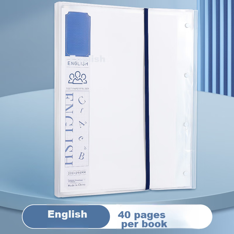 Tianse A3/40-Page Exam Paper Folder, Exam Paper Storage Folder, Document Organizer, File Folder, Elementary And High School Exam Paper Folder, Pregnancy And Prenatal Check-Up Folder, TS-1857 English