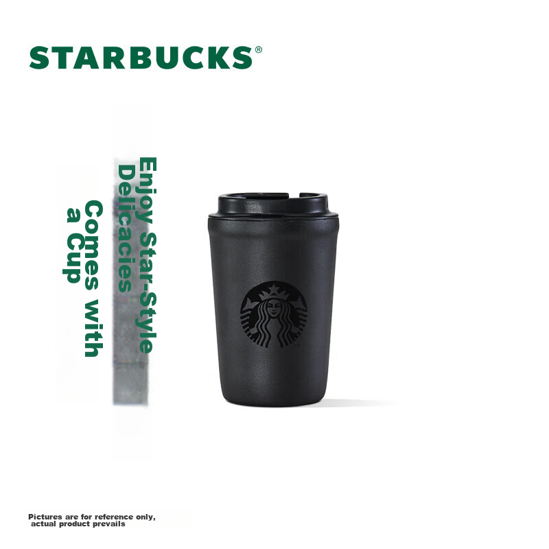 Starbucks Classic Obsidian Black Insulated Tumbler 355ml Coffee Mug Cold Water Cup Men's Valentine's Day Gift