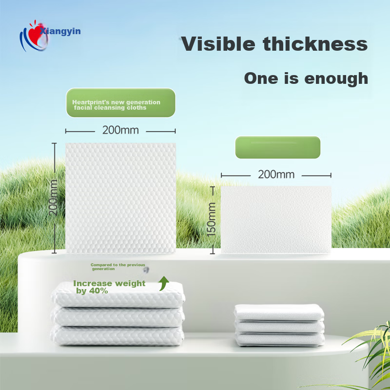 Xinxiangyin Facial Cleansing Wipes, Soft Cotton Series, 180 Sheets*2 Packs, Disposable Hanging Face Towels, Wall-Mounted, Dry And Wet Dual-Use