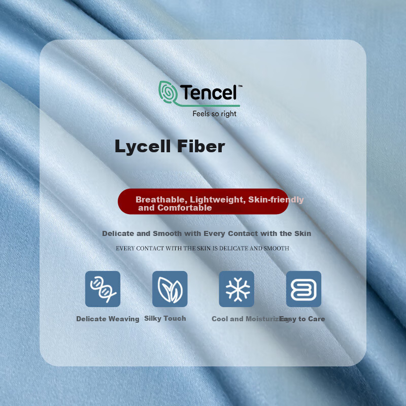 MUJI Class A Lyocell Ice Silk Bed Sheet, Single Piece, Single Bed Cover, 160x245cm, Suitable for 0.2/1.2 Meter Beds