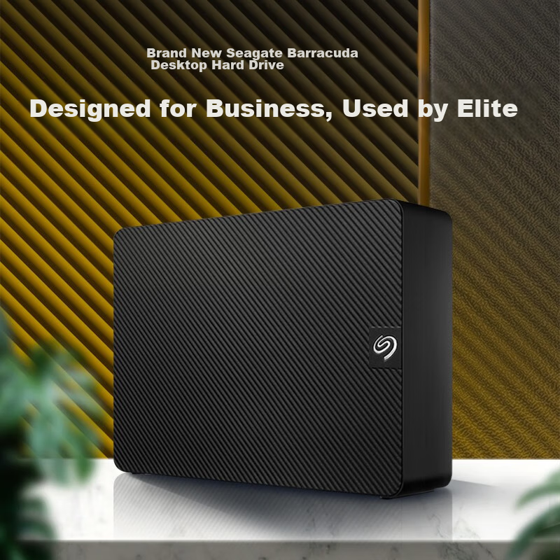 Seagate Desktop Portable Hard Drive, 10TB, Seagate BarraCuda, 3.5-Inch, Mechanical Hard Drive, Black, Compatible with MAC, Large Capacity External Storage, Original Data Recovery Service